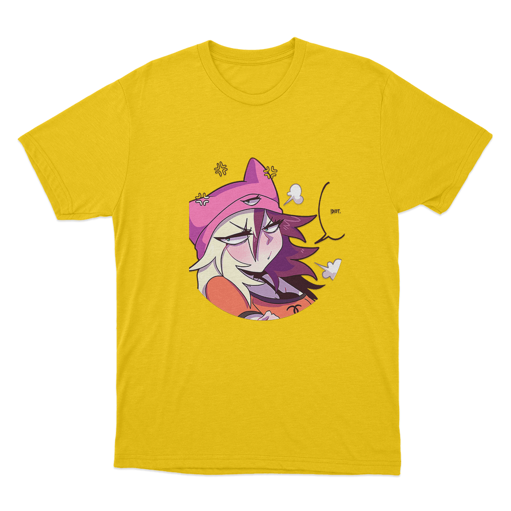 Angry Girl T Shirt Yellow Angry Girl T Shirt Yellow