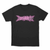 Pink Logo T Shirt Black