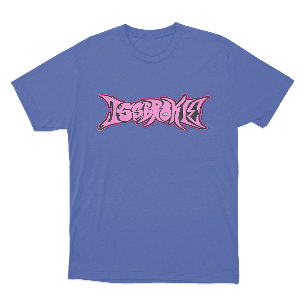 Pink Logo T Shirt Blue Pink Logo T Shirt Blue