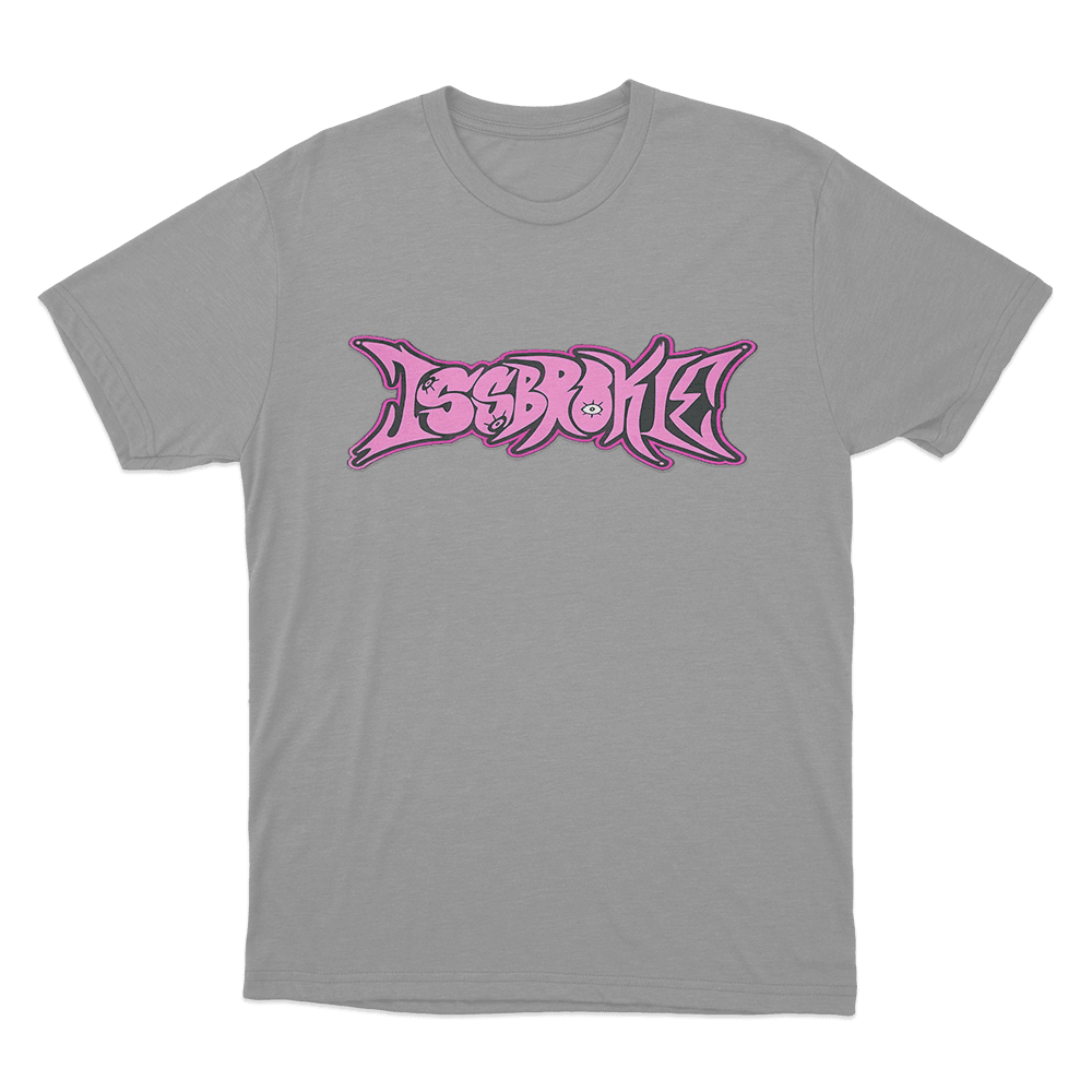 Pink Logo T Shirt Grey Pink Logo T Shirt Grey