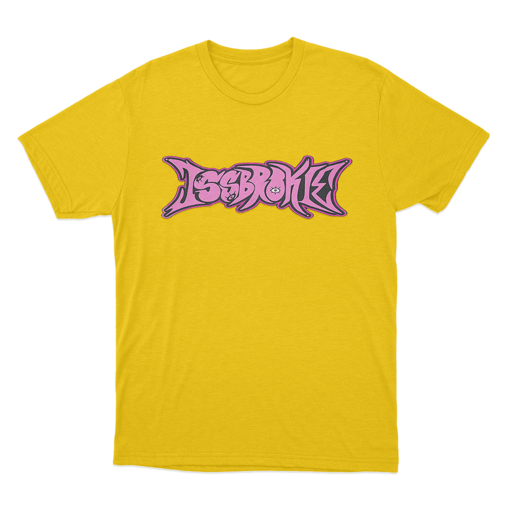 Pink Logo T Shirt Yellow Pink Logo T Shirt Yellow