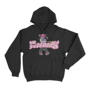 Pink Warrior Hoodie Black