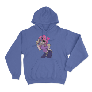 Sexy Pose Hoodie Blue